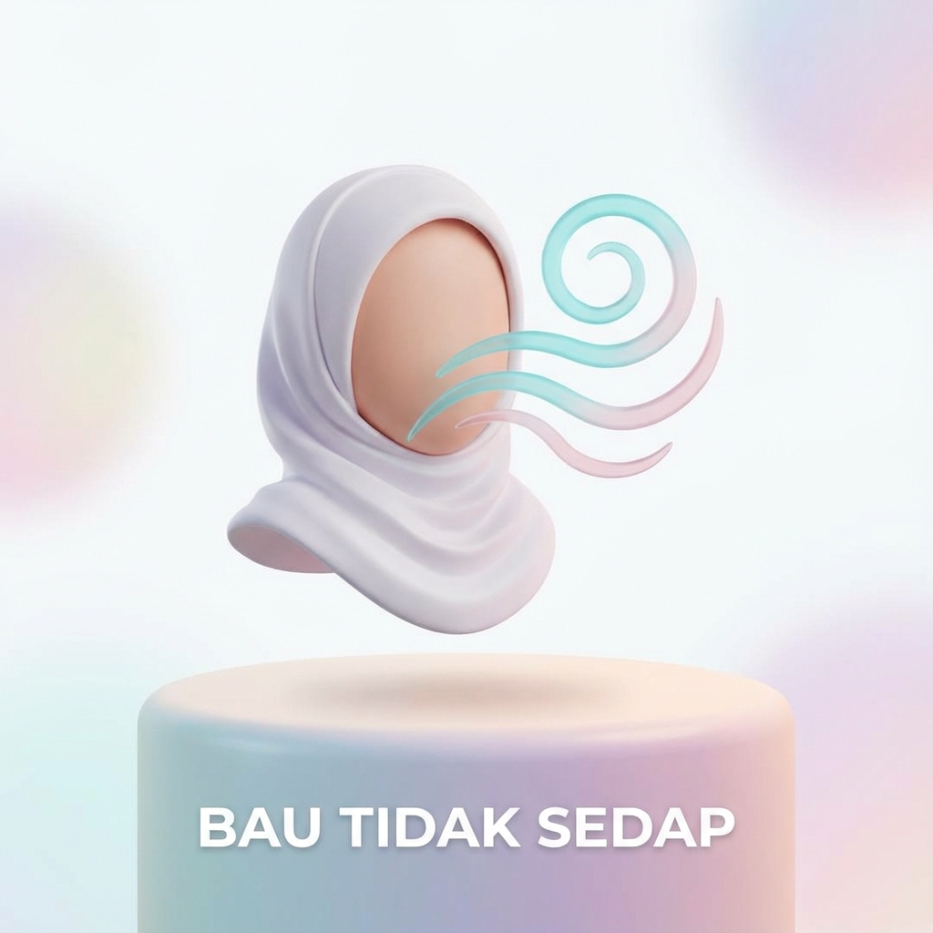 Ilustrasi bau rambut tidak sedap